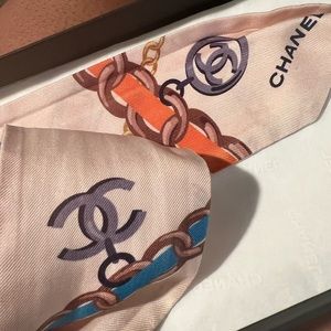 Chanel Printed Silk Scarf